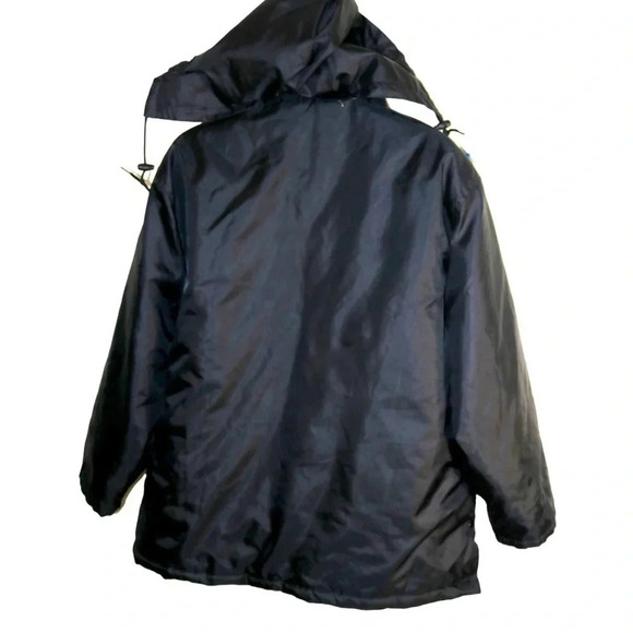 Black Men’s Parka 2xl. lined with hood Law Pro brand - Picture 2 of 6